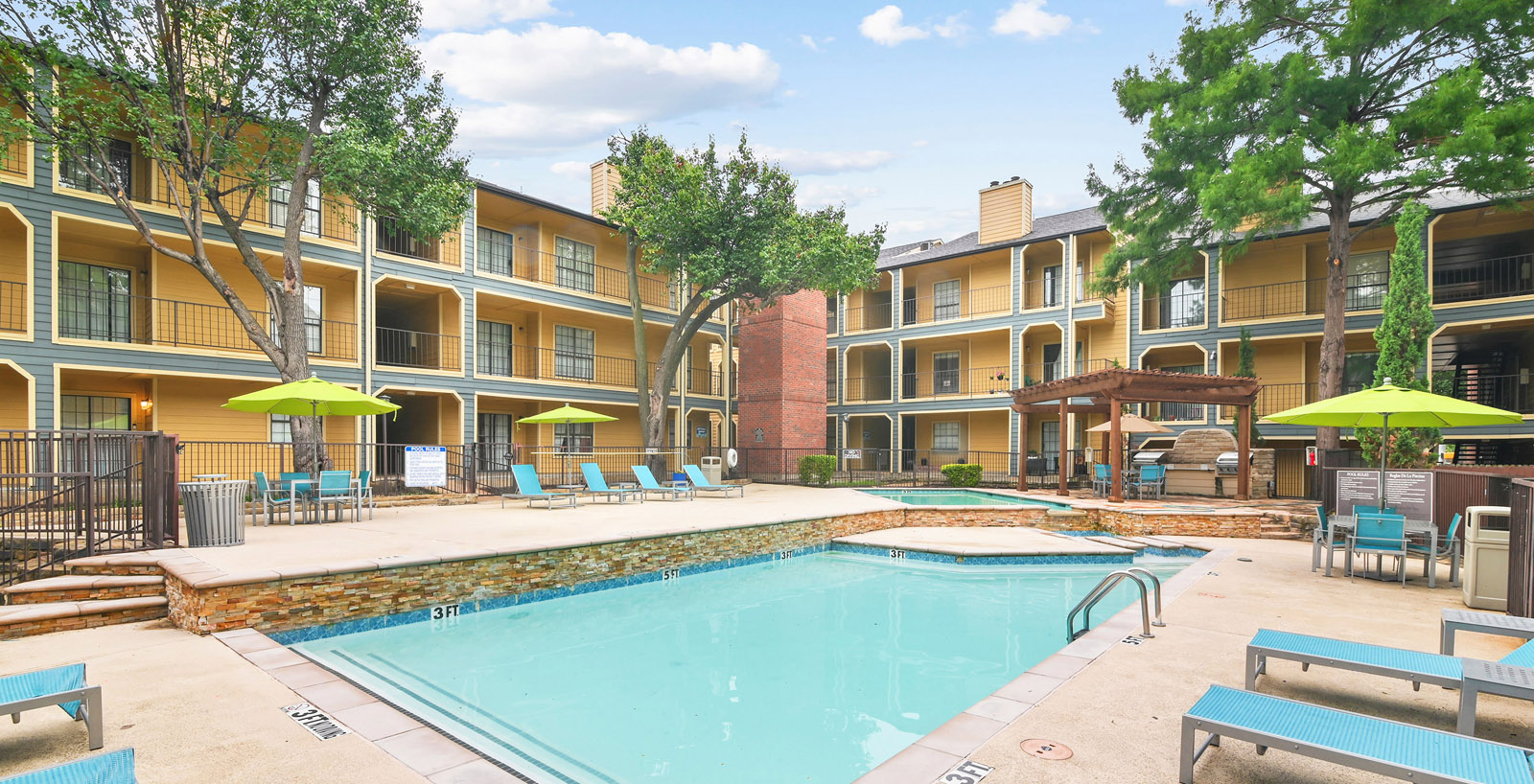 Swimming pool at a Polaris property