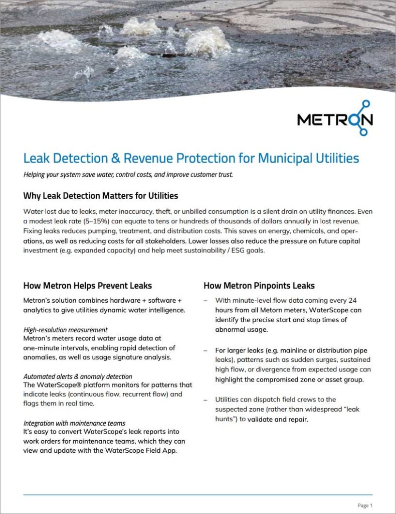 Leak Detection & Revenue Protection PDF Cover